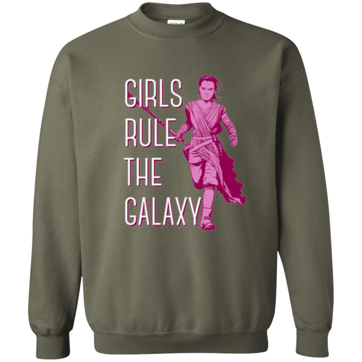 Film T-shirt Girls Rule The Galaxy T-shirt Military Green
