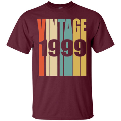 Brithday T-shirt Retro Vintage 1999 Maroon
