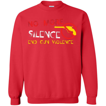 Anti Gun T-shirt No More Silence End Gun Violence Red
