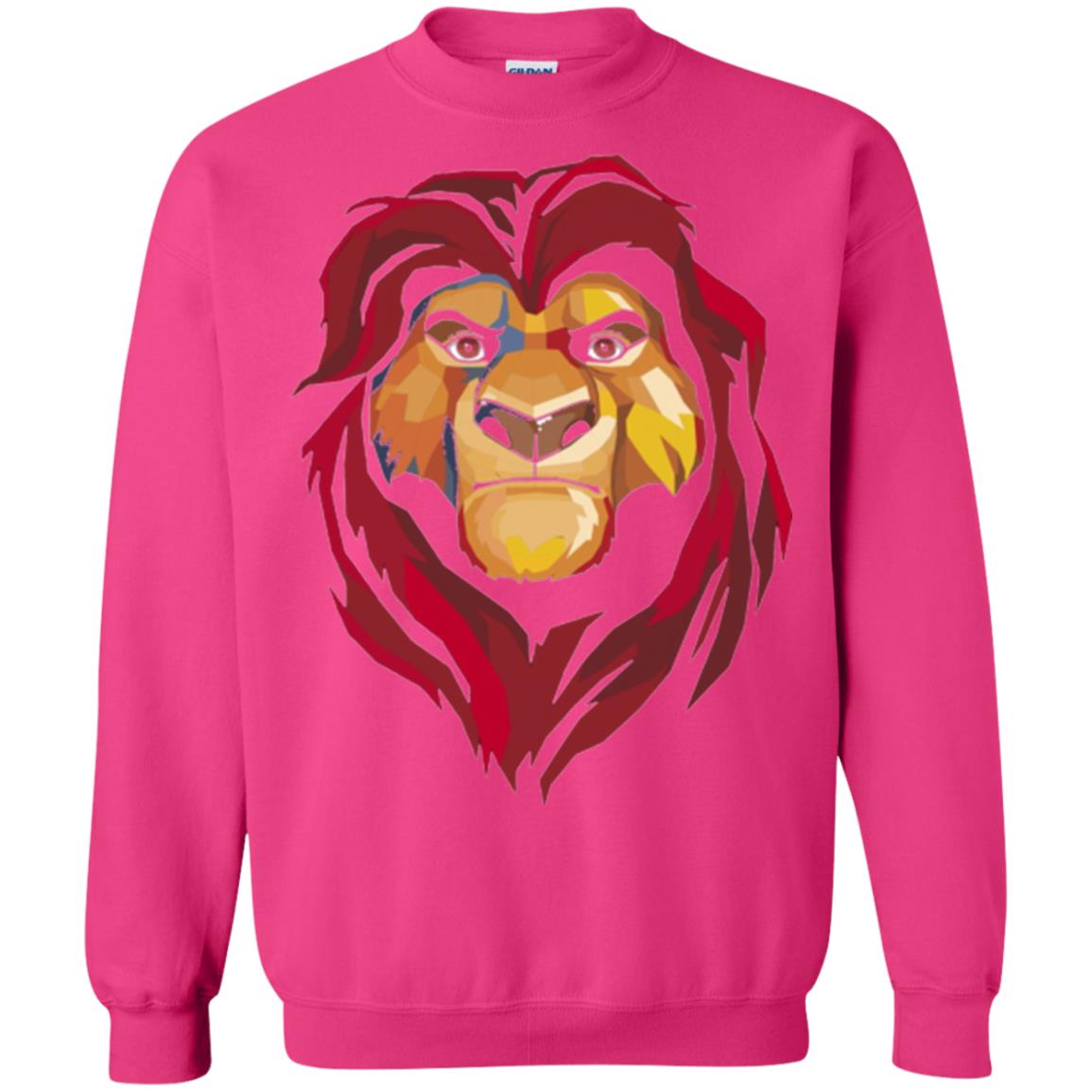 Cartoon Lover T-shirt Lion King Mufasa Geometrics Graphic Heliconia