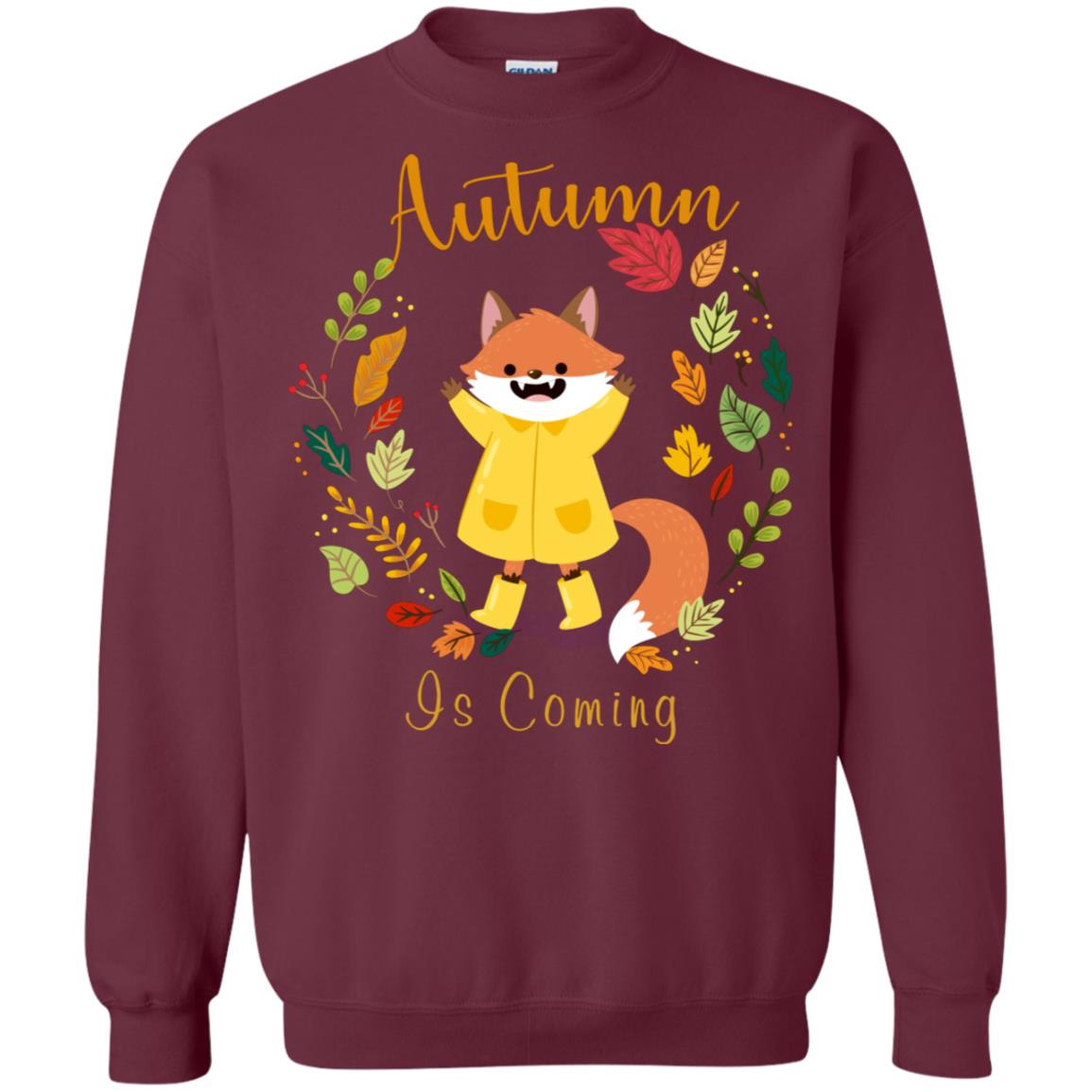 Autumn Is Coming Shirt Maroon