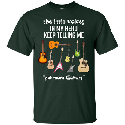 The Little Voices In My Head Keep Telling Me Get More Guitars Music Lover Shirt Forest