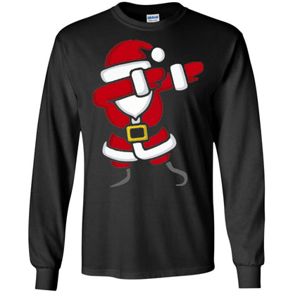 Christmas T-shirt Dabbing Santa Claus Black