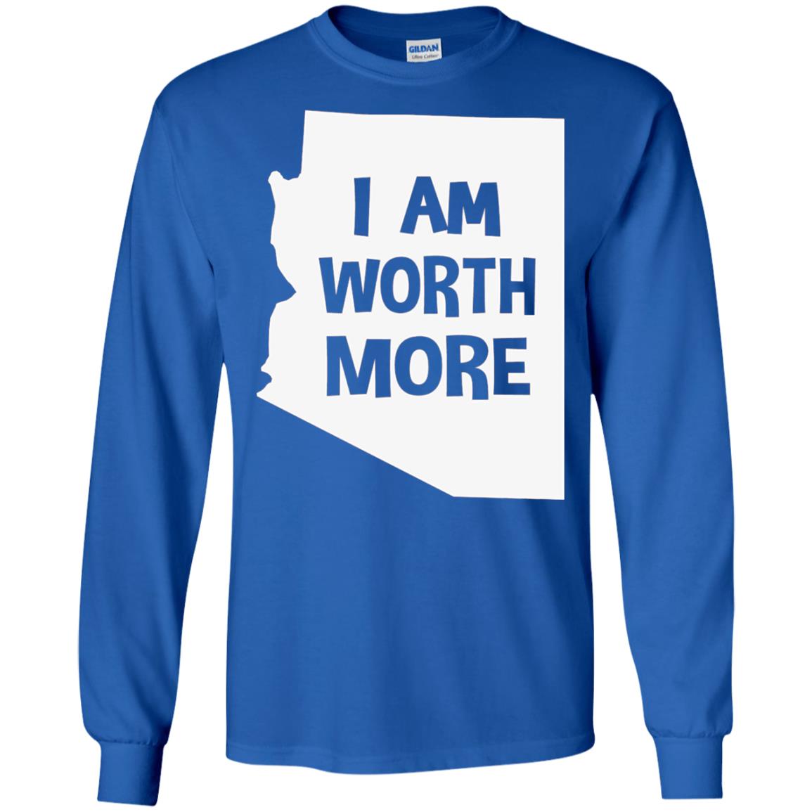 Arizona Teacher Shirt I Am Worth More Royal
