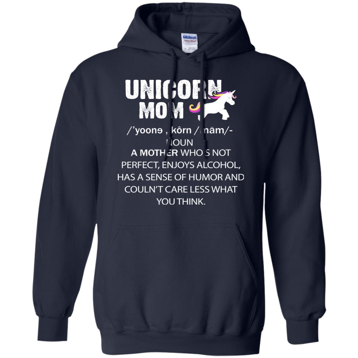 Unicorn Mom Shirt Navy