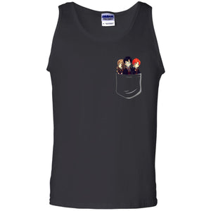 Harry Potter Pocket Movie Lover T-shirtG220 Gildan 100% Cotton Tank Top