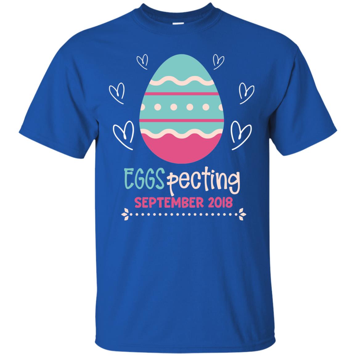 Easter Pregnancy Announcement Shirt Eggspecting September 2018 Royal