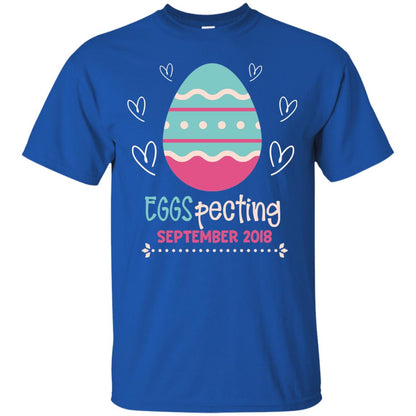 Easter Pregnancy Announcement Shirt Eggspecting September 2018 Royal