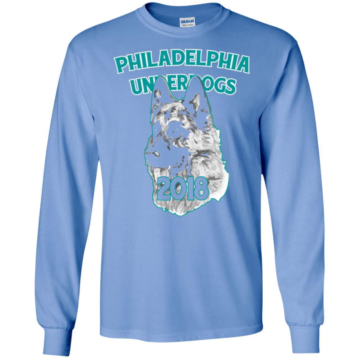 Dog Lover T-shirt Philadelphia Underdogs Celebration 2018 T-shirt Carolina Blue