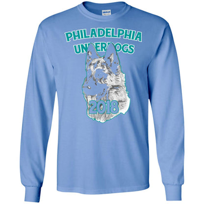 Dog Lover T-shirt Philadelphia Underdogs Celebration 2018 T-shirt Carolina Blue