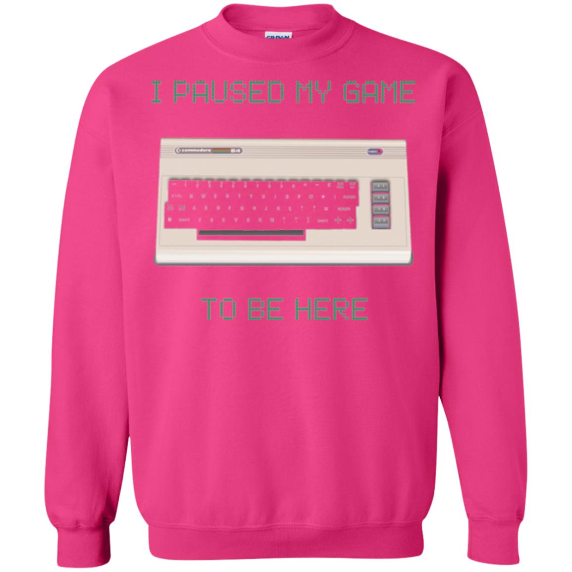 Retro Gamer T-shirt I Paused My Game To Be Here Heliconia