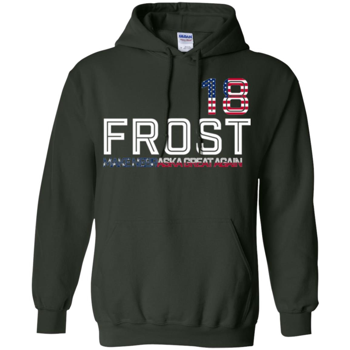 Frost 2018 T-shirt Make Nebraska Great Again Forest Green
