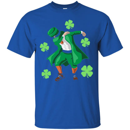 Funny Dabbing Leprechaun St. Patricks Day T-shirt Royal