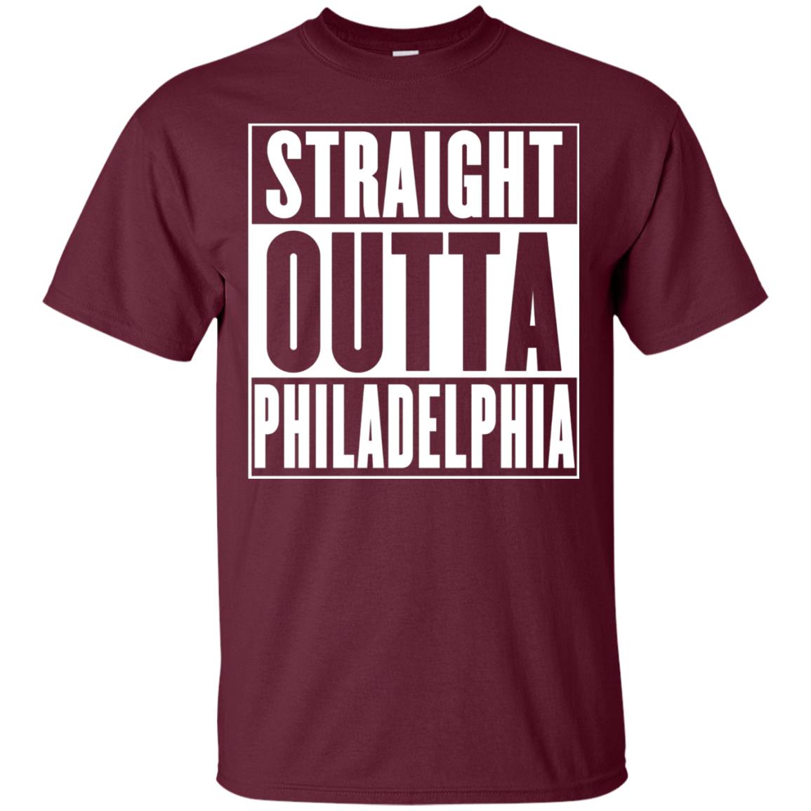 Straight Outta Philadelphia T-shirt Maroon