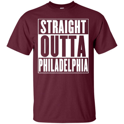 Straight Outta Philadelphia T-shirt Maroon
