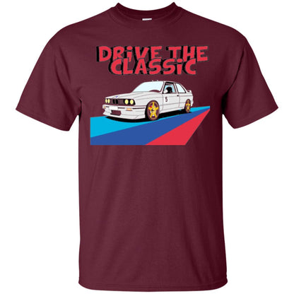 Classic Drive Vintage Collectors Bmw Lovers T-shirt Maroon