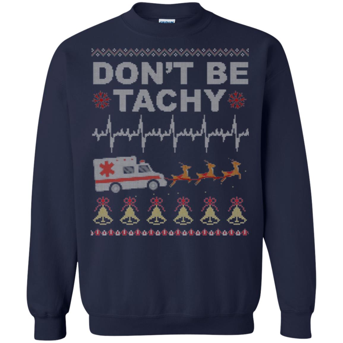 Nurse T-shirt Don_t Be Tachy Navy
