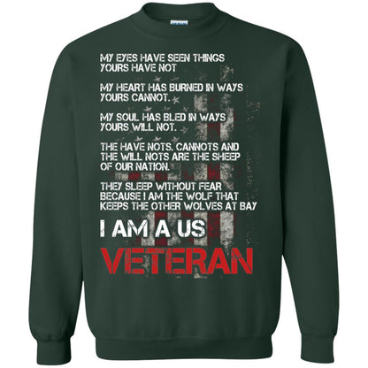 I Am A Us Veteran My Eyes My Heart My Soul Forest Green