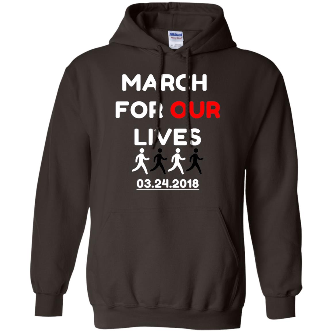 March For Our Lives Gun Control T-shirt Dark Chocolate