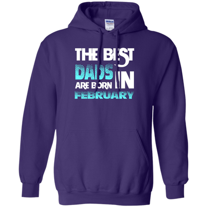 Daddy T-shirt The Best Dads Are Born In February Purple