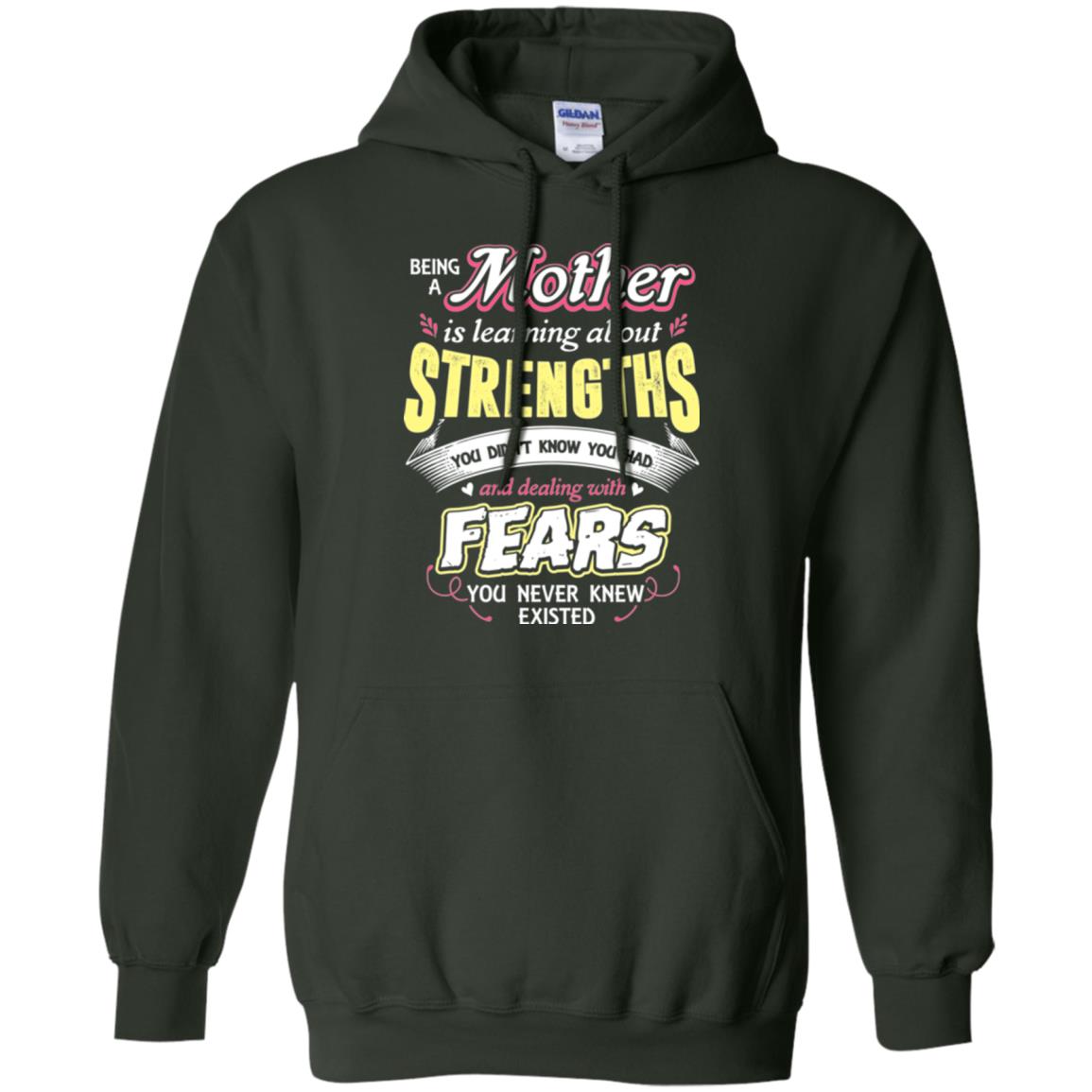 Being A Mom Means Mommy T-shirt Forest Green