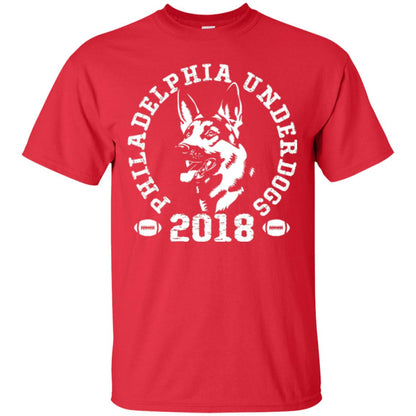 Dog Lover T-shirt Philadelphia Underdogs T-shirt Red