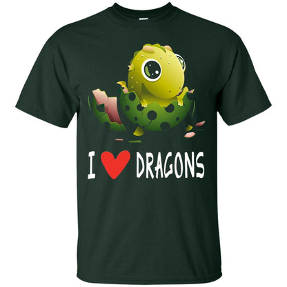 I Love Dragons Baby Dragon Lover Shirt Forest