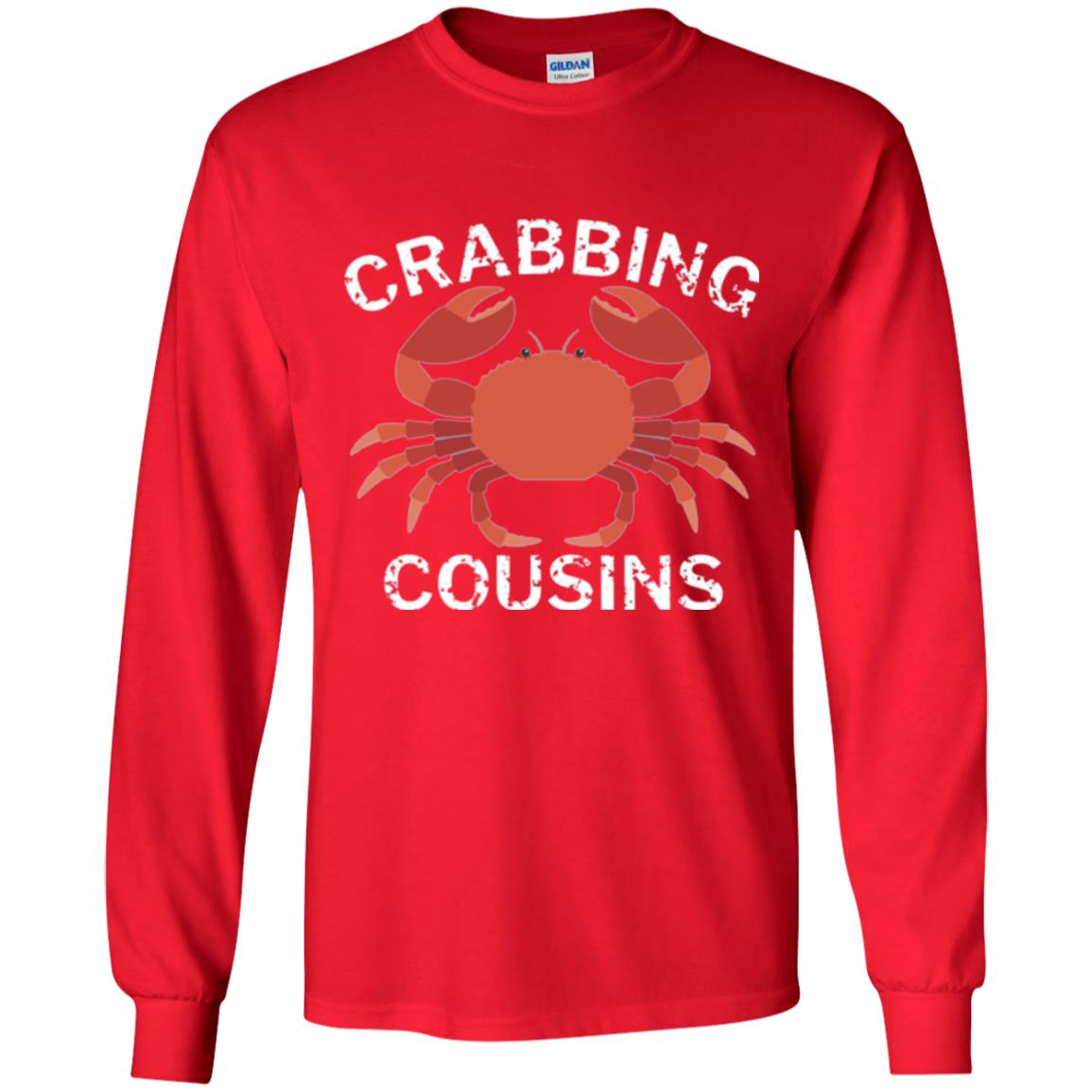 Fishing Lovers T-shirt Crabbing Cousins Red