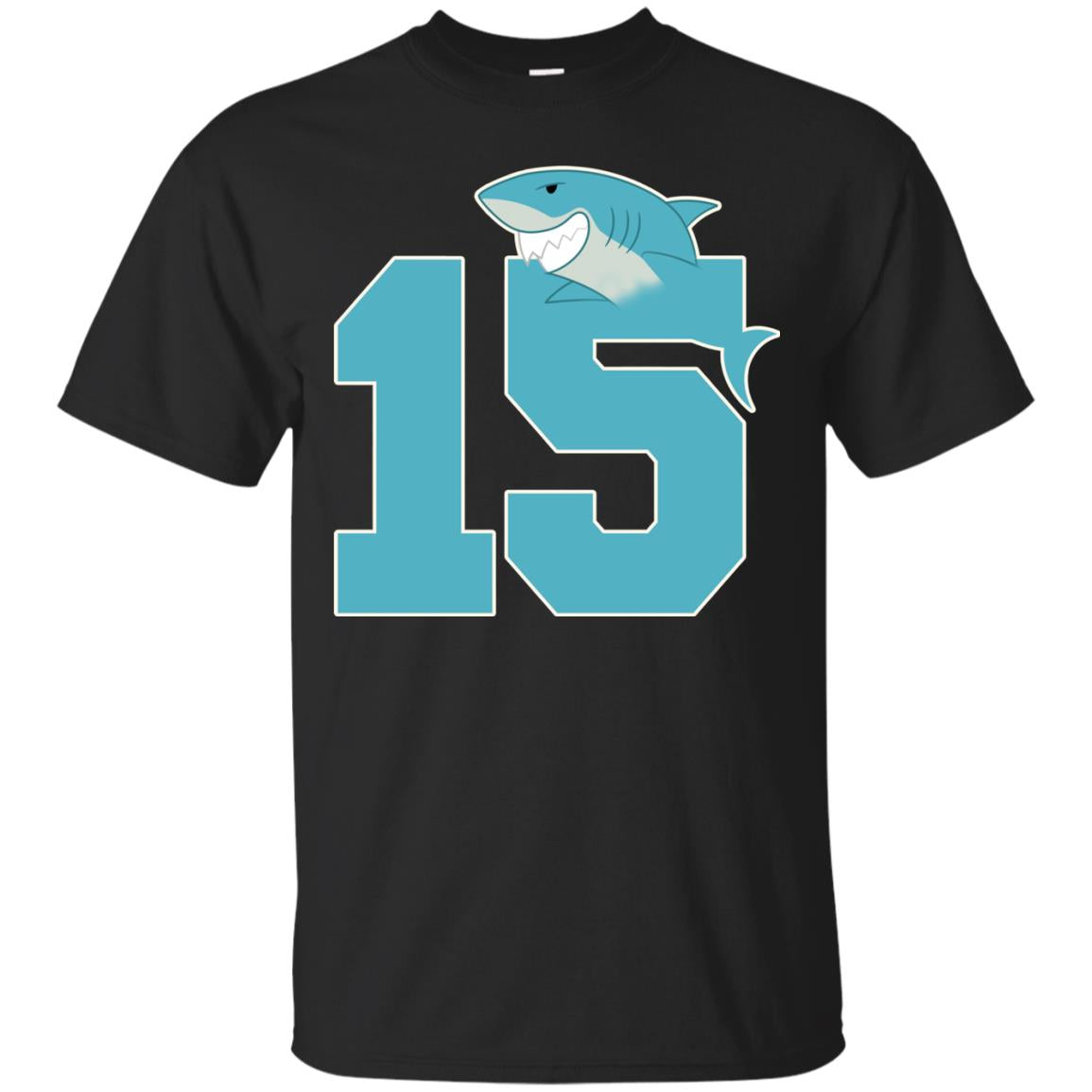 15th Birthday Shark Party ShirtG200 Gildan Ultra Cotton T-Shirt