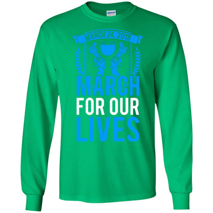 Anti Gun T-shirt March For Our Lives March 24 2018 Irish Green