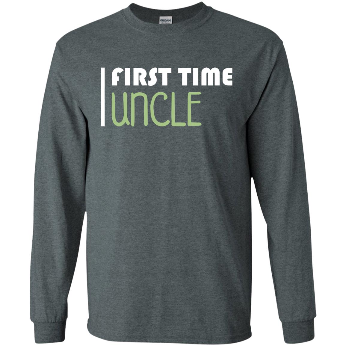 First Time Uncle New Uncle Shirt Dark Heather