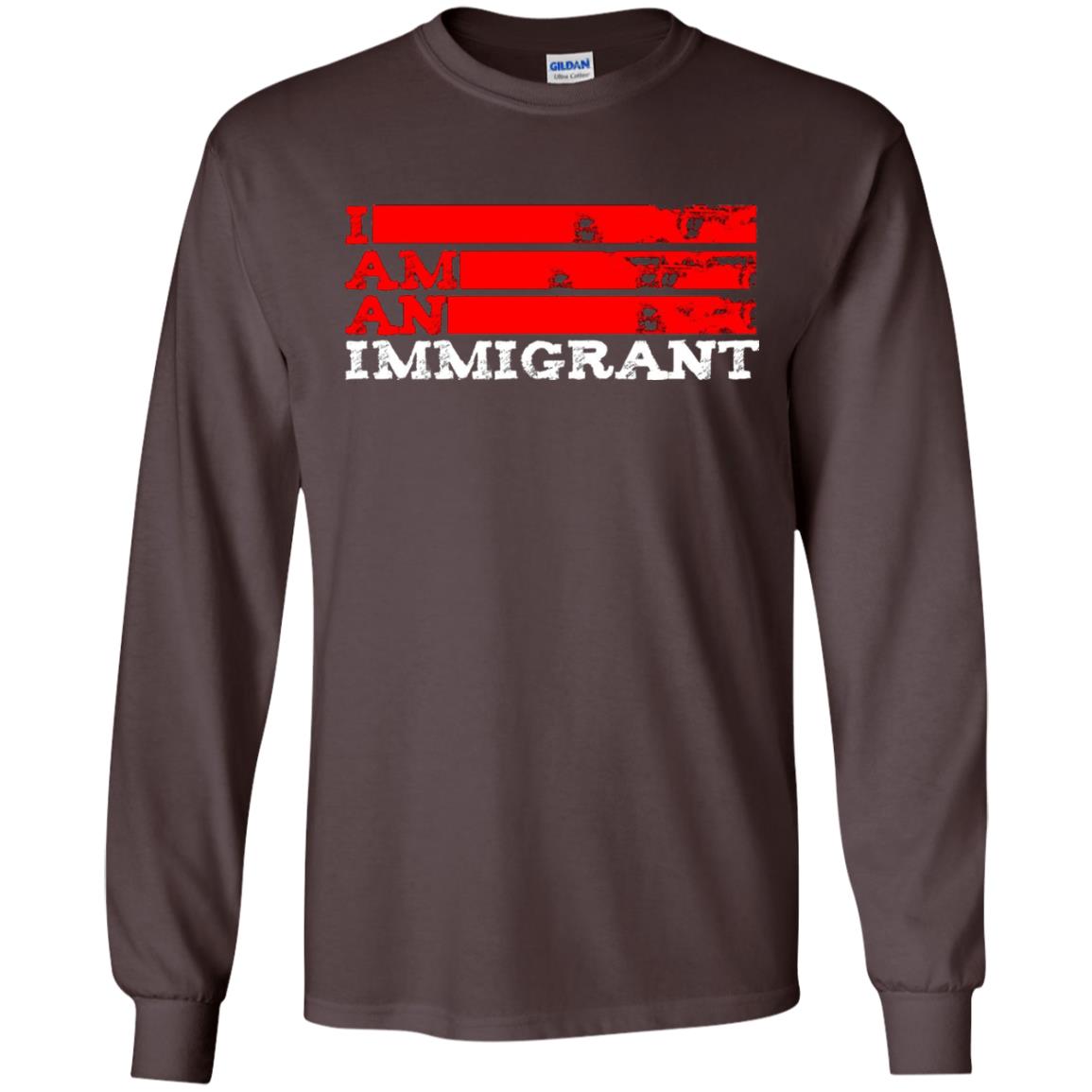 Anti Trump T-shirt Political Tee I Am An Immigrant Political Dark Chocolate