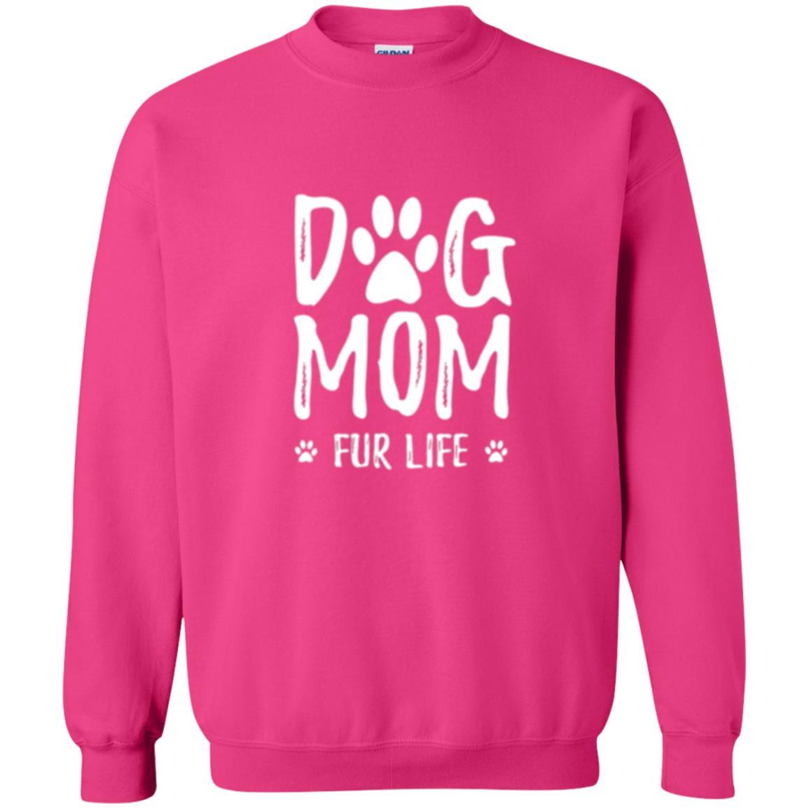 Dog Lover T-shirt Dog Mom Fur Life T-shirt Heliconia