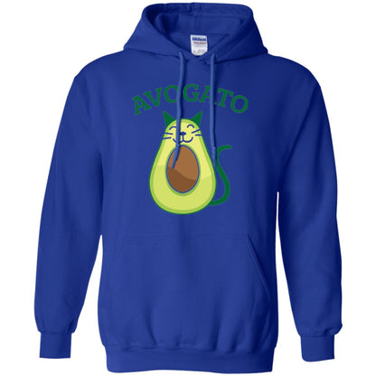 Avogato Avocado Cat Kitty Funny Meow T-shirt Royal