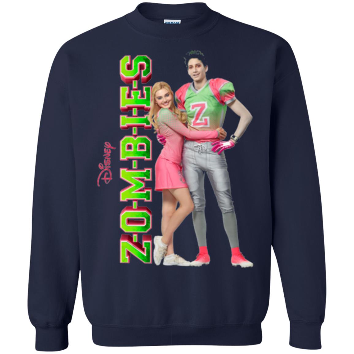 Zombies Cheer Football Lover T-shirt Navy