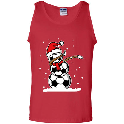 Christmas T-shirt Dabbing Snowman Ball Red