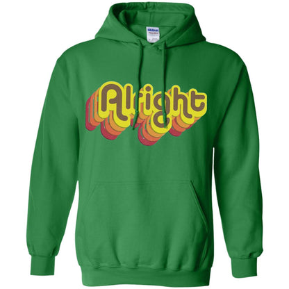 Alright Alright Shirt Funny Retro 70s Irish Green