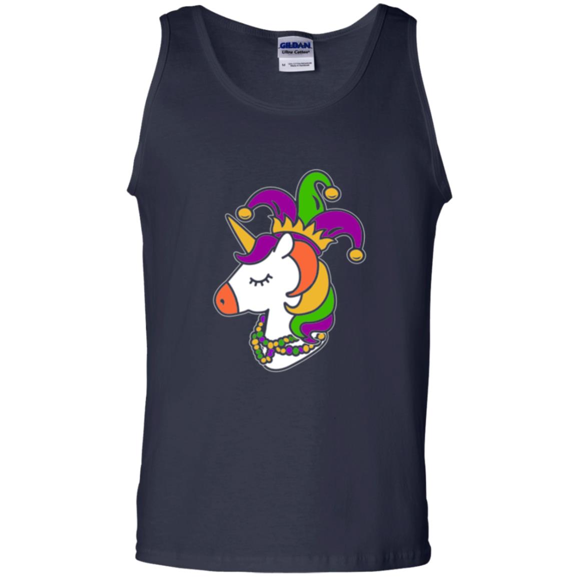 Mardi Gras Unicorn T-shirt Navy