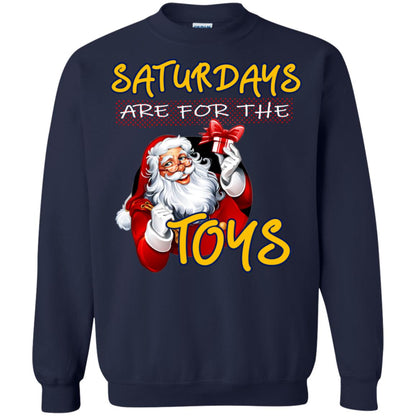 Saturdays Are For The Toys Santa X-mas Gift Shirt Navy