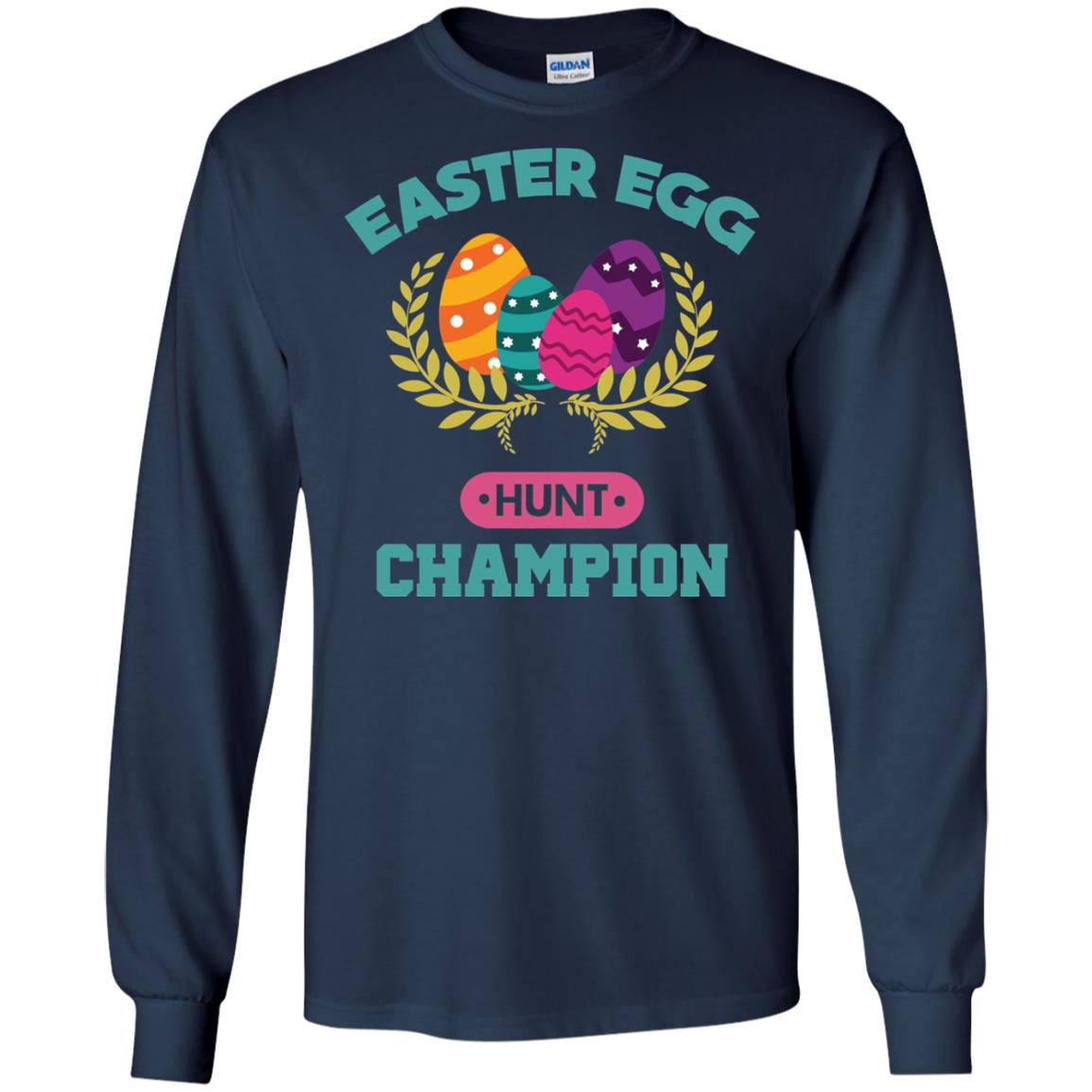 Easter Egg Hunt Champion Easter Day T-shirt Navy
