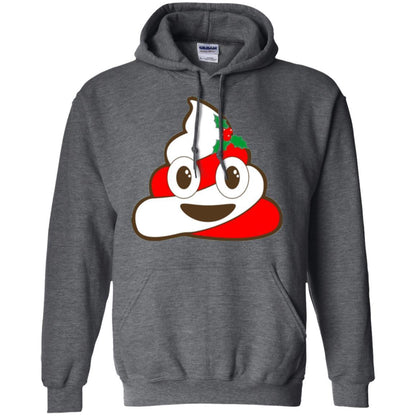 Funny Christmas T-shirt Poop Emojis Christmas Dark Heather