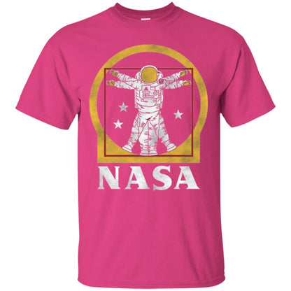 Vitruvian Astronaut T-shirt Heliconia