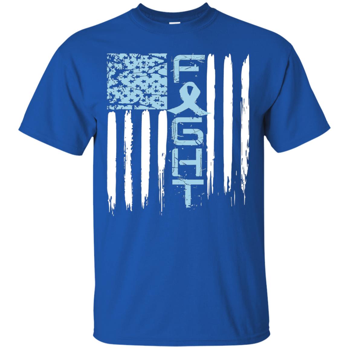 Fight Hope Prostate Cancer Awareness Cancer T-shirt Royal