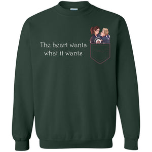 The Heart Wants What It Wants Quote Of Love T-shirt
