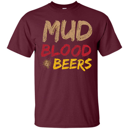 Mud Blood Beers Awesome Team T-shirt Maroon