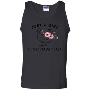 Just A Girl Who Loves Chickens Farmer T-shirt