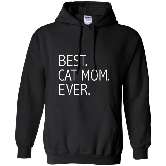 Funny Best Cat Mom Ever T-shirt Cute Cat Lady Black