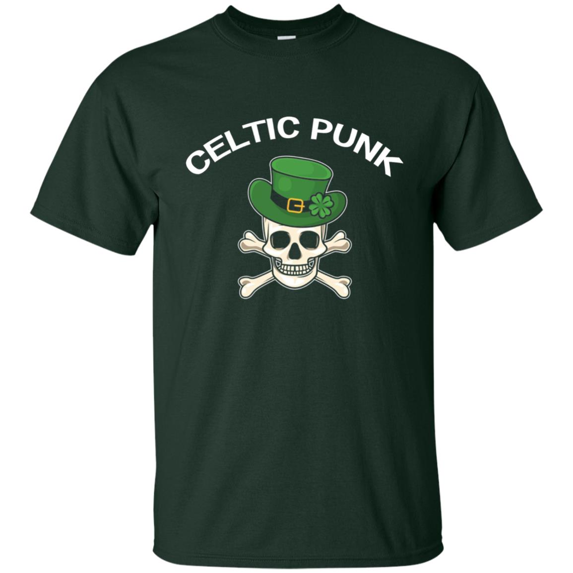Celtic Punk Rock Irish St. Patrick_s Day T-shirt Forest