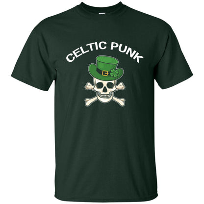 Celtic Punk Rock Irish St. Patrick_s Day T-shirt Forest