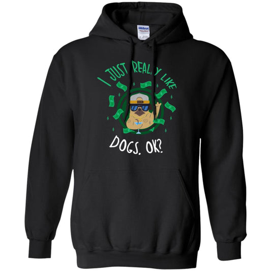Dog Lover T-shirt I Just Really Like Dogs, Ok Black